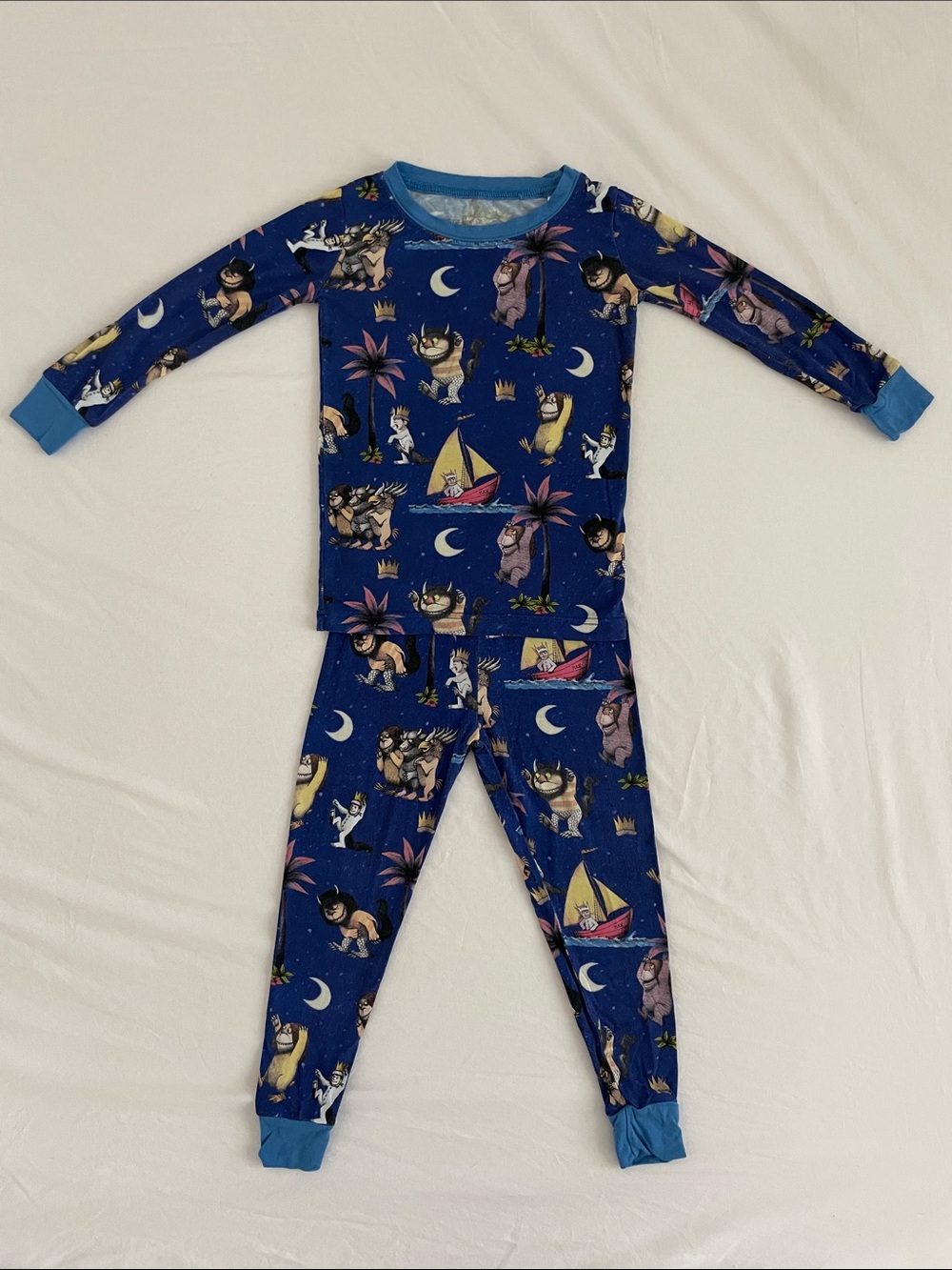 Little Sleepies Where the Wild Things Are Long Sleeve Pajama Set - EUC